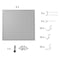 National Public Seating NPS Set of 2 Peg Boards and 50 Hooks for 24" Wide HDT8 and SLT8 Tables PEG24-8 - alternate 1